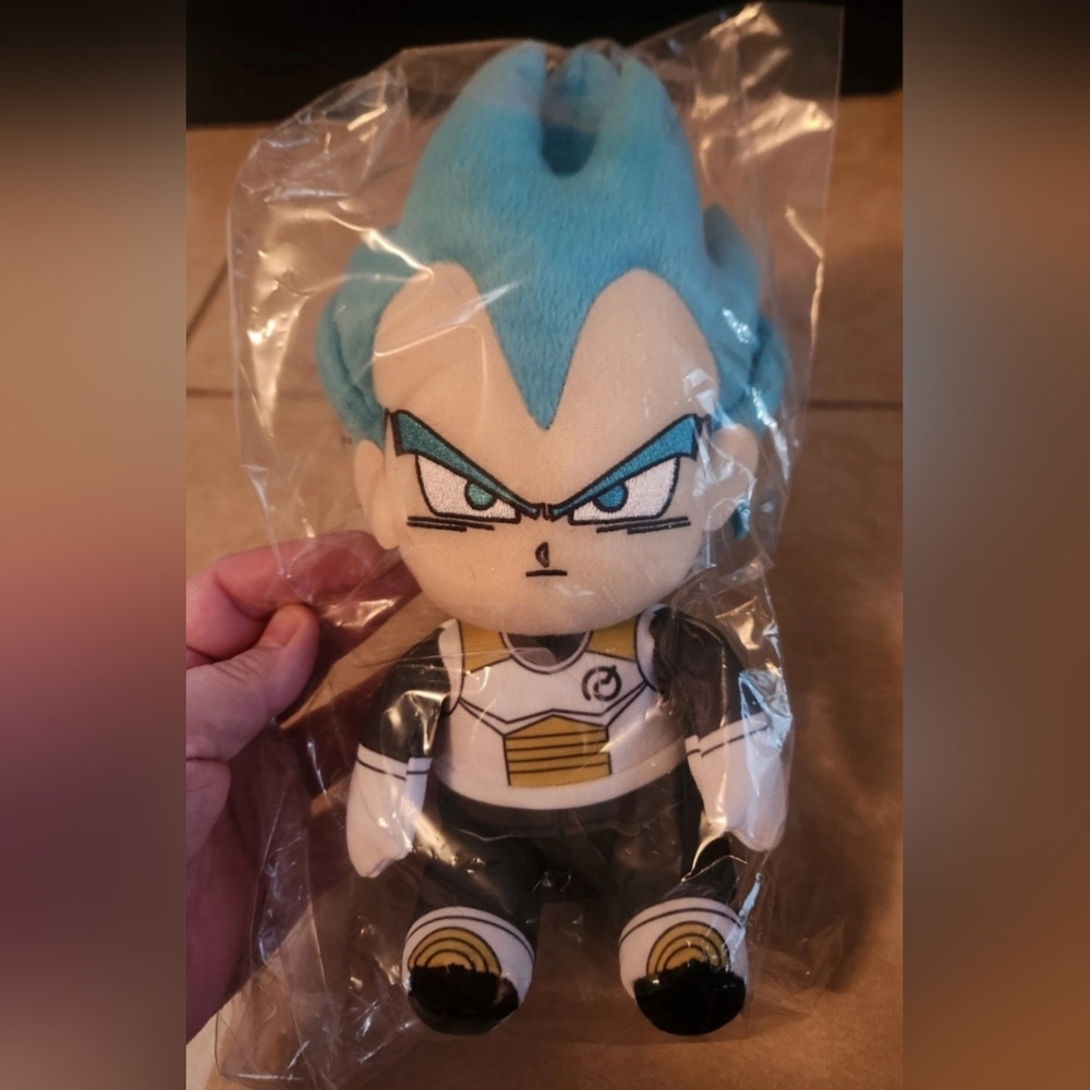 Dragonball Z Super 10" Plush Vegeta Saiyan God Blue Funimation (G)